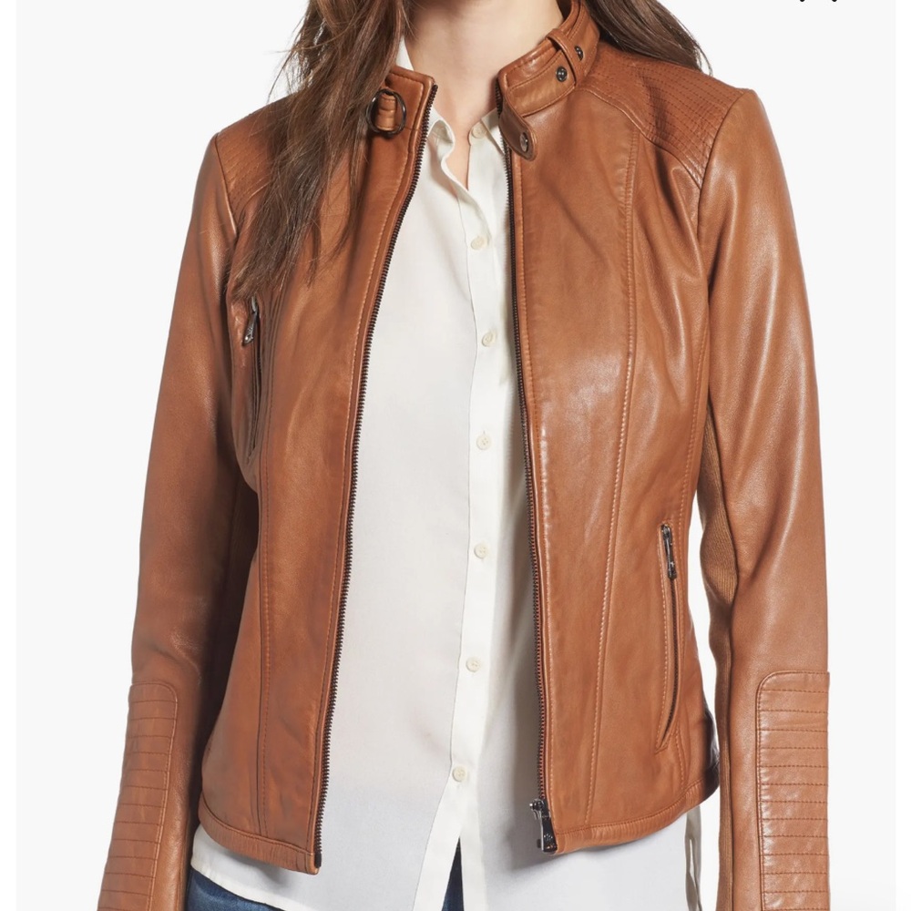 Bernardo Women's Brown Leather Jacket